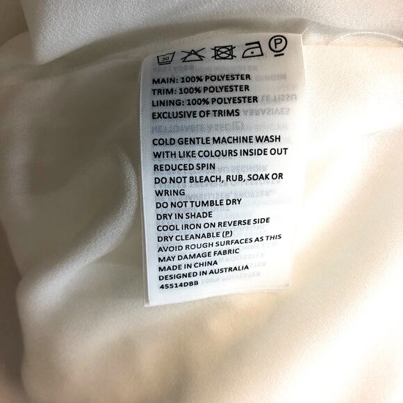 BARDOT Baby Taylor Tiered Dress 3-6 Months White Ivory Ruffled Lace Trim NWT - Picture 9 of 9